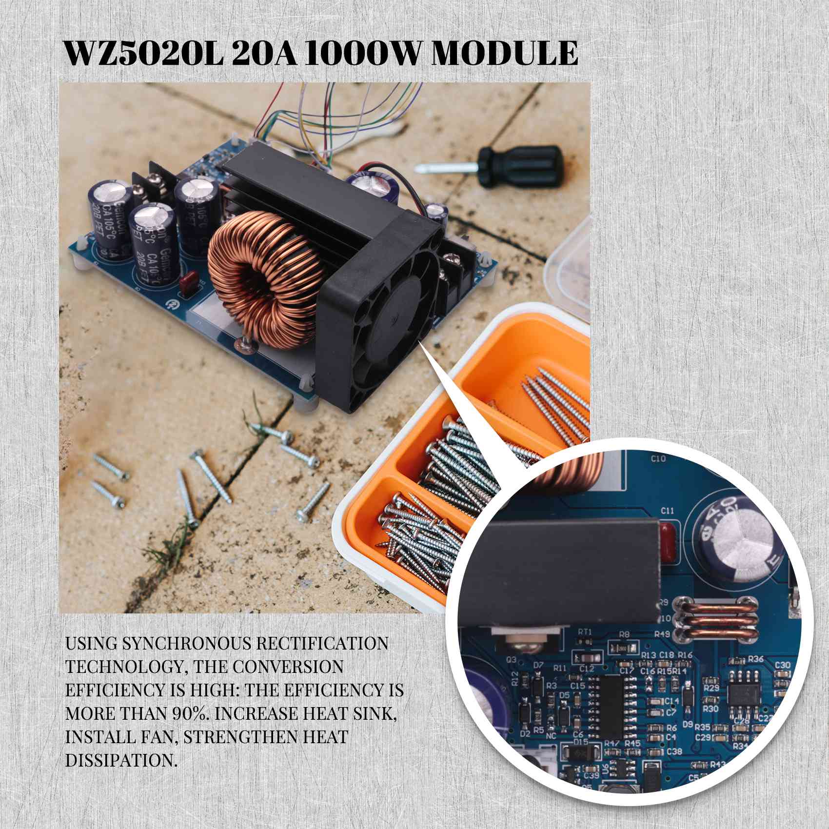 AC18(보장됨) WZ5020L 20A 1000W DC - Step Down Dc Power Supply Module 1000W 리뷰 및 가격